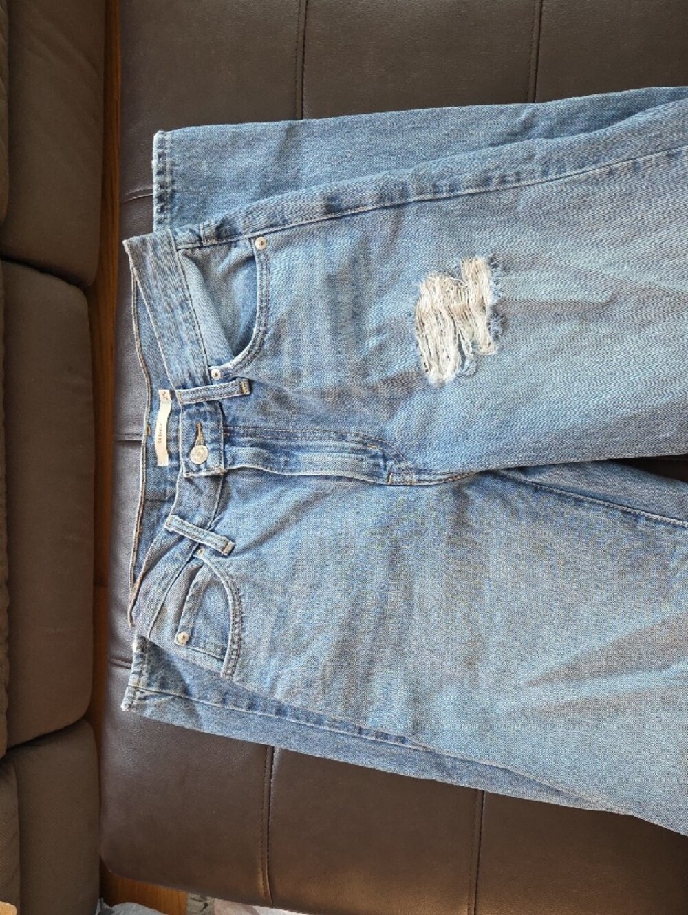 '94 Baggy Light Blue Denim Jeans - Size 25